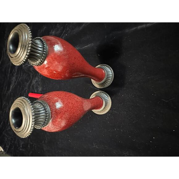 PartyLite Moroccan Spice Taper Candle Holders Set of 2 P7531 10.5 Inch Decor - Picture 7 of 11